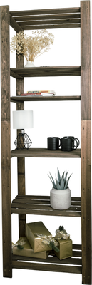 Стеллаж Четыре Солнца S-828/6 (коричневый)