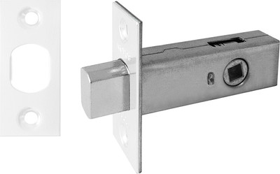 Защелка врезная Trodos 126-45 без фиксации (металл, белый матовый)