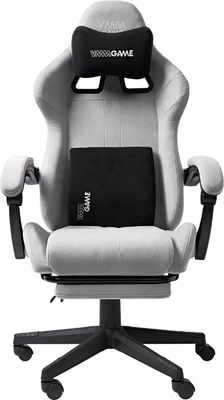 Кресло геймерское Vmmgame Throne New Era / OT-B31-VRGY-NE (велюр, серый)