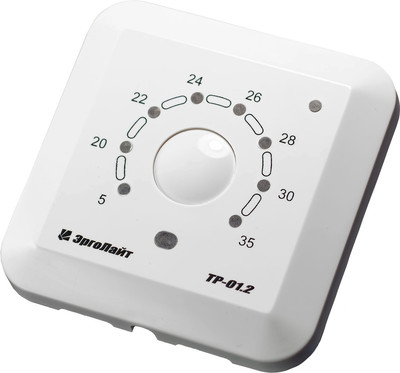 Терморегулятор для теплого пола ЭргоЛайт ТР-01.2ВВ (белый)
