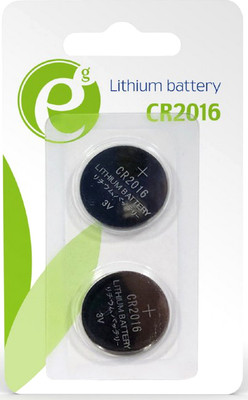 Комплект батареек Gembird Energenie CR2016 3V / EG-BA-CR2016-01 (2шт)