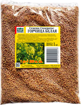 Семена газонной травы VDV Seeds Горчица Белая (1кг)