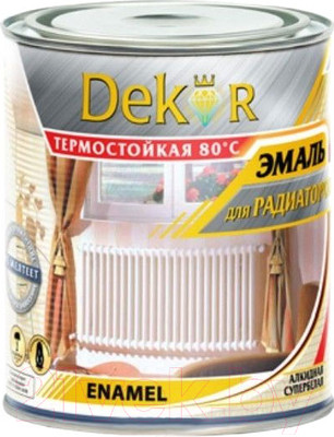 Эмаль Dekor Для радиаторов отопления (0.8кг, алкид)