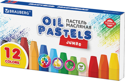 Набор масляной пастели Brauberg Premium / 272711 (12цв)