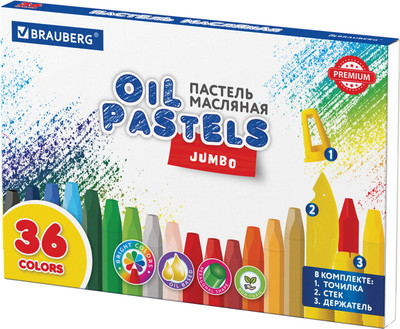 Набор масляной пастели Brauberg Premium / 272713 (36цв)