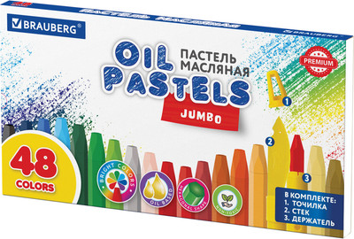 Набор масляной пастели Brauberg Premium / 272714 (48цв)