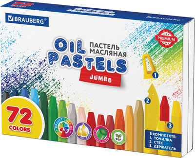 Набор масляной пастели Brauberg Premium / 272715 (72цв)