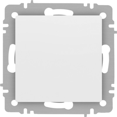 Выключатель INTRO Accent 6-101-01М / Б0063468 (белый матовый)