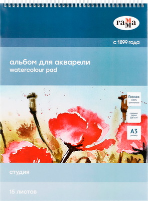 Альбом для рисования ГАММА Студия / 30C01S715W (15л)