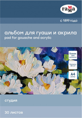 Альбом для рисования ГАММА Студия / 40A01G730W (30л)