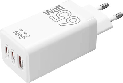 Адаптер питания сетевой Lyambda 65W GaN PD65W+PD65W+QC3.0 / SLT-65