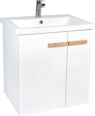 Тумба с умывальником Viant Мюнхен Como 80 / VMUN80COBEL-T2STP (белый)+S-UM-COM80/1-w