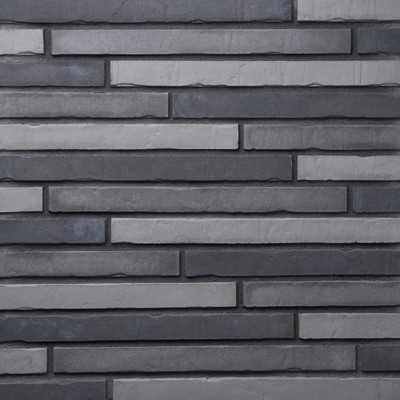 Декоративный камень бетонный Petra Клинкерный кирпич 16П8 (серый/темно-серый)
