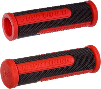 Грипсы для велосипеда Novatrack Х76788 (110мм, черный/красный)