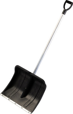 Лопата для уборки снега No Brand Вьюга №2 с алюминиевым черенком и V-ручкой 500x375 / 183776
