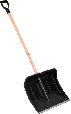 Лопата для уборки снега No Brand Вьюга №2 с деревянным черенком и V-ручкой 500x375 / 183777