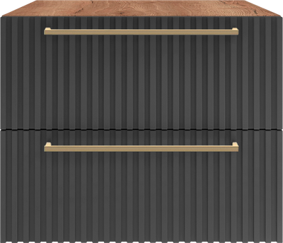 Прикроватная тумба Shtabe Gross 6102 эко (графит/ручка золото)