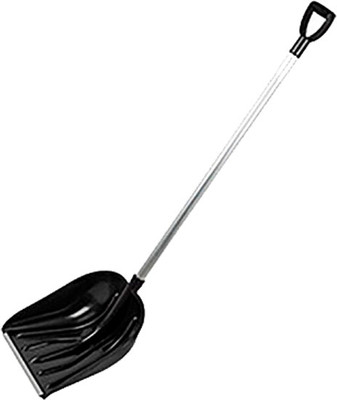 Лопата для уборки снега No Brand Мороз с алюминиевым черенком и V-ручкой 405x400 / 109137