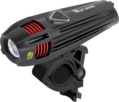 Фонарь для велосипеда West Biking YP0701263  (черный/красный)