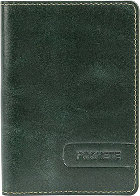 Обложка на паспорт Poshete 604-131-V-K/NP-GRN (зеленый)