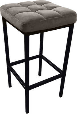 Табурет барный Древпром Камелот ДП2-07 полубарный (черный матовый/катания смок)