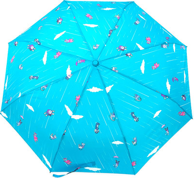 Зонт складной Rain Berry 734-2313-BLU (голубой)