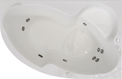 Ванна акриловая Radomir Ирма Терапия 169x110 с полотенцедержателем / 2-81-2-2-0-217 (с гидромассажем, правый)