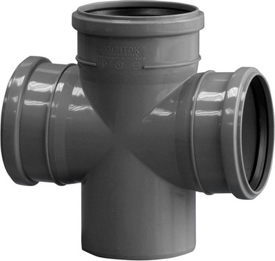 Крестовина внутренней канализации Политэк ТПК 50x50x50/90 ПП