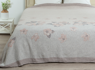 Покрывало Pole Kvetak (Беларускі лён) 210x230 18С362-ШР/у./л.с.уп. (398 Яблоневый цвет 3/сорт 1)