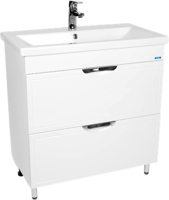 Тумба с умывальником Viant Лима Como 80 / VLIM80CO-T2Y+S-UM-COM80/1-w