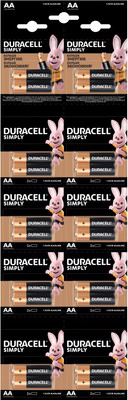 Комплект батареек Duracell Simply AA LR6 (20шт)