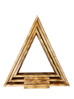 Елка декоративная Четыре Солнца Матрешки Pro деревянные (обожженный)