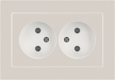 Розетка INTRO Accent 6-204-06 / Б0063446 (перламутр)