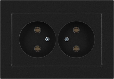 Розетка INTRO Accent 6-204-05 / Б0063465 (антрацит)