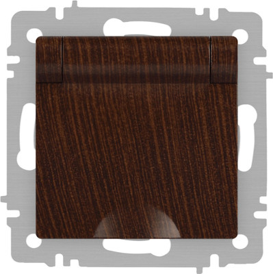 Розетка INTRO Accent 6-203-10 / Б0063454 (венге)