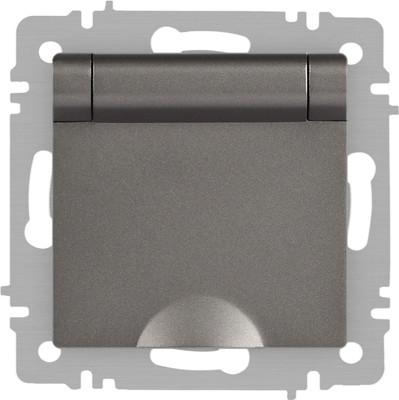 Розетка INTRO Accent 6-203-09 / Б0063471 (титан)