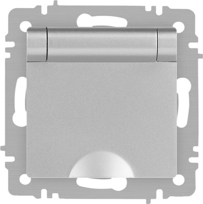 Розетка INTRO Accent 6-203-03 / Б0063721 (алюминий)