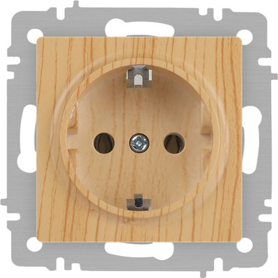 Розетка INTRO Accent 6-202-11 / Б0063706 (cосна)