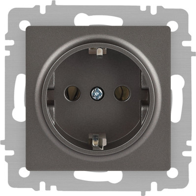 Розетка INTRO Accent 6-202-09 / Б0063701 (титан)