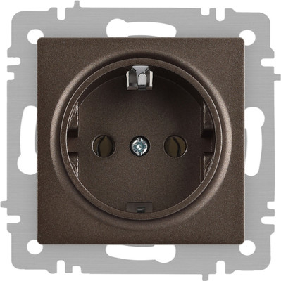 Розетка INTRO Accent 6-202-08 / Б0063699 (бронза)