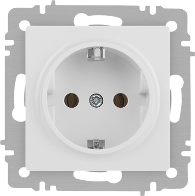 Розетка INTRO Accent 6-202-01М / Б0063681 (белый матовый)