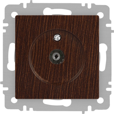 Розетка INTRO Accent 6-301-10 / Б0063620 (венге)