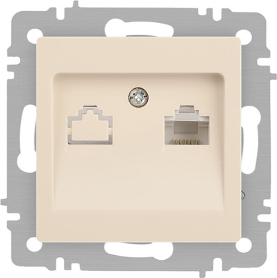 Розетка INTRO Accent 6-303-02 / Б0063627 (слоновая кость)