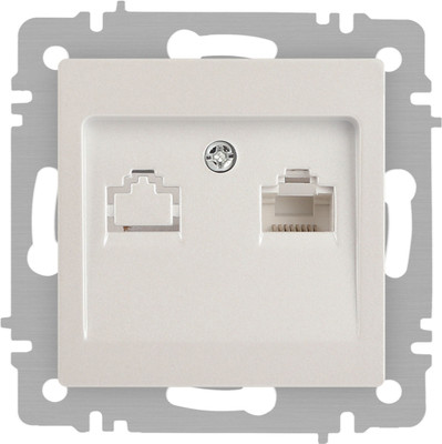 Розетка INTRO Accent 6-303-06 / Б0063636 (перламутр)