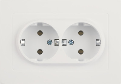 Розетка INTRO Accent 6-205-01М / Б0063487 (белый матовый)