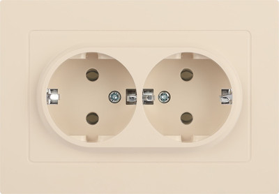 Розетка INTRO Accent 6-205-02 / Б0063489 (слоновая кость)