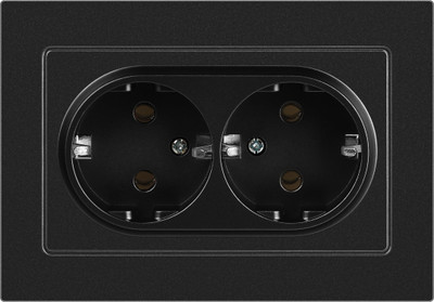 Розетка INTRO Accent 6-205-05 / Б0063494 (антрацит)