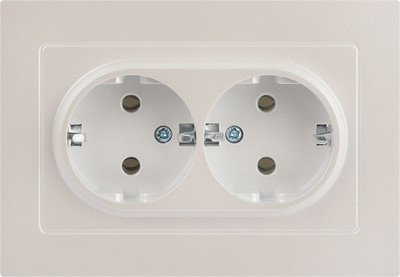 Розетка INTRO Accent 6-205-06 / Б0063495 (перламутр)