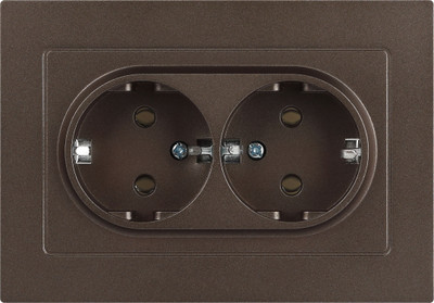 Розетка INTRO Accent 6-205-08 / Б0063498 (бронза)