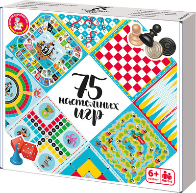 Набор настольных игр Десятое королевство 75 настольных игр / 05459